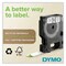 DYMO D1 High-Performance 0.37 in. x 23 ft. Polyester Removable Label Tape - Black on White